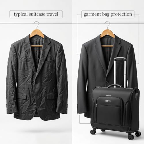 STUFFSTASH Rolling Garment Bag with Removable Wheels for Travel