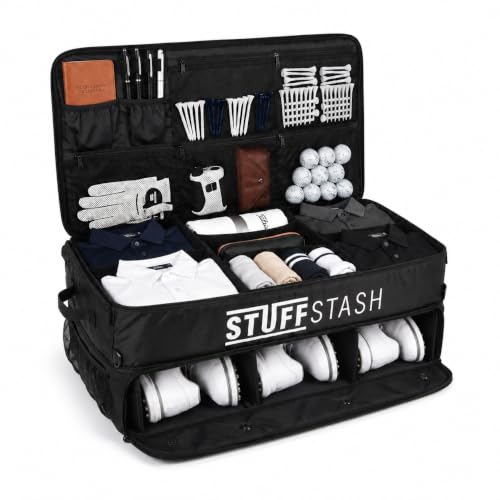 STUFFSTASH XL Golf Trunk Organizer for Car & SUV, Holds 3 Pairs of Shoes