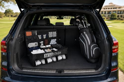 STUFFSTASH XL Golf Trunk Organizer for Car & SUV, Holds 3 Pairs of Shoes